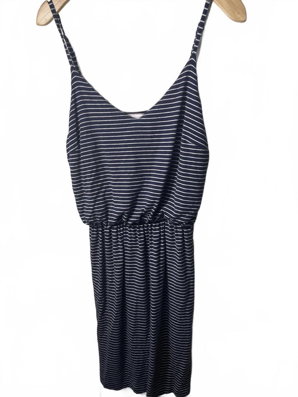 Gap  Dress Women's Small Navy Blue White Striped Casual Nautical Slouchy
